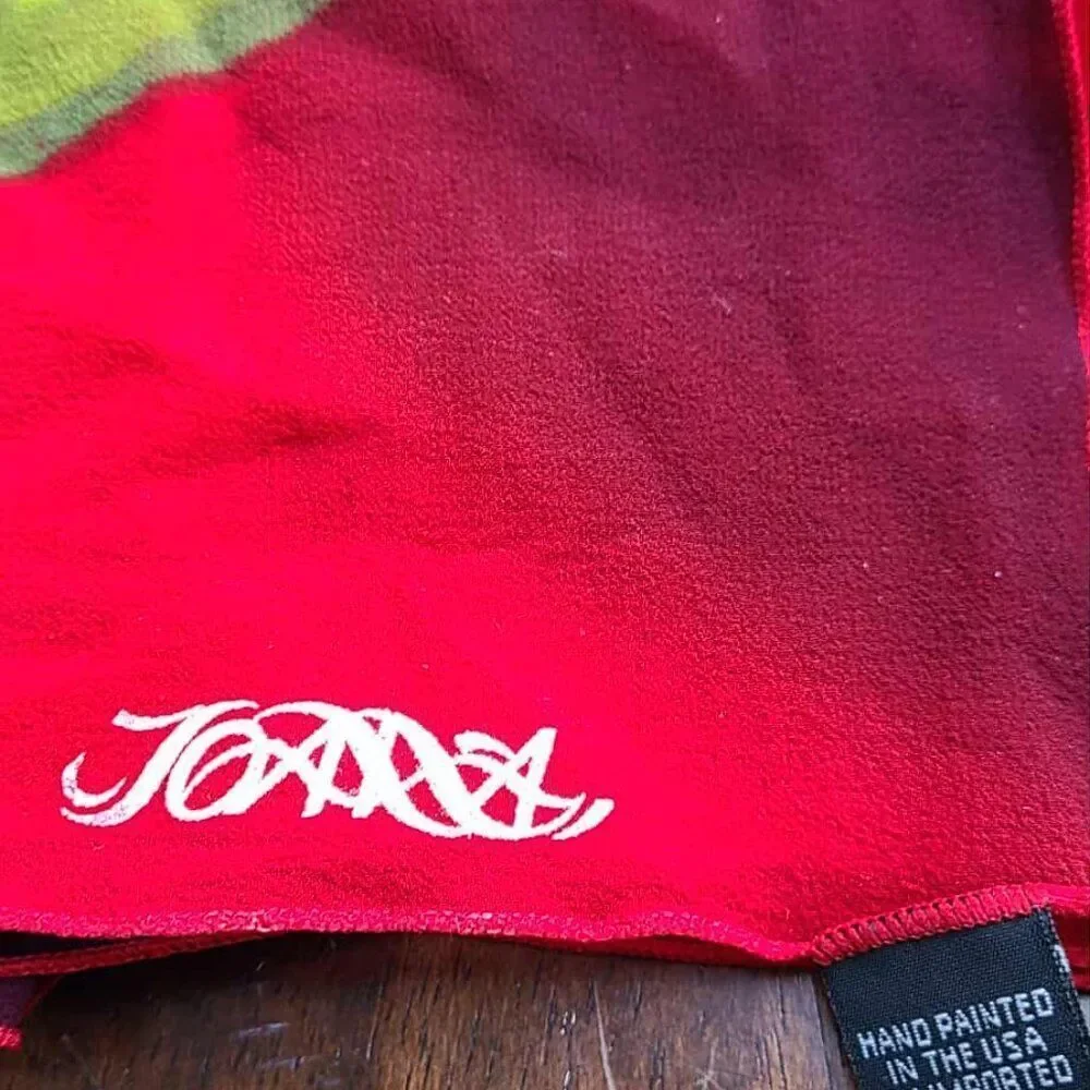 Joana Hand Painted Silk Floral Scarf Multi Color